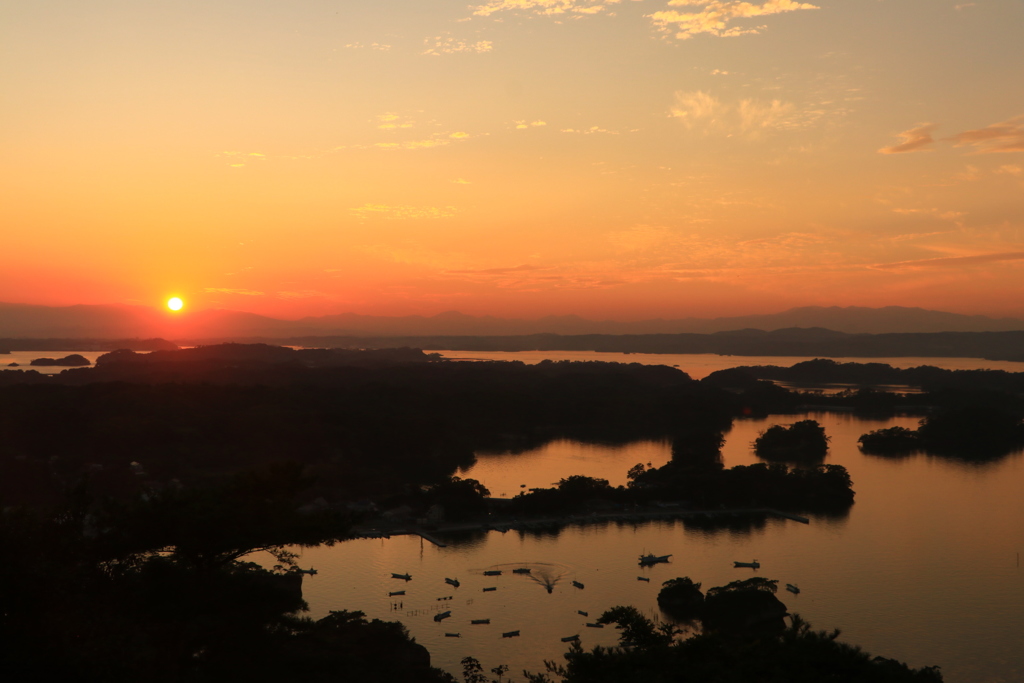 松島の夕焼け