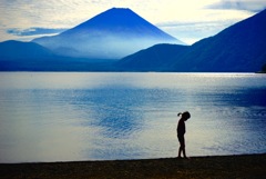 in 本栖湖