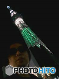 Hideo Ishihara With Tokyo Sky Tree