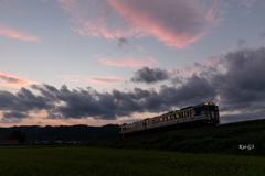 夕焼けと