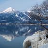 しぶき氷と磐梯山