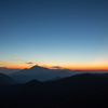 磐梯山の夕景