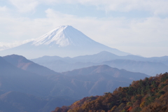 柳沢峠から　早朝富士山