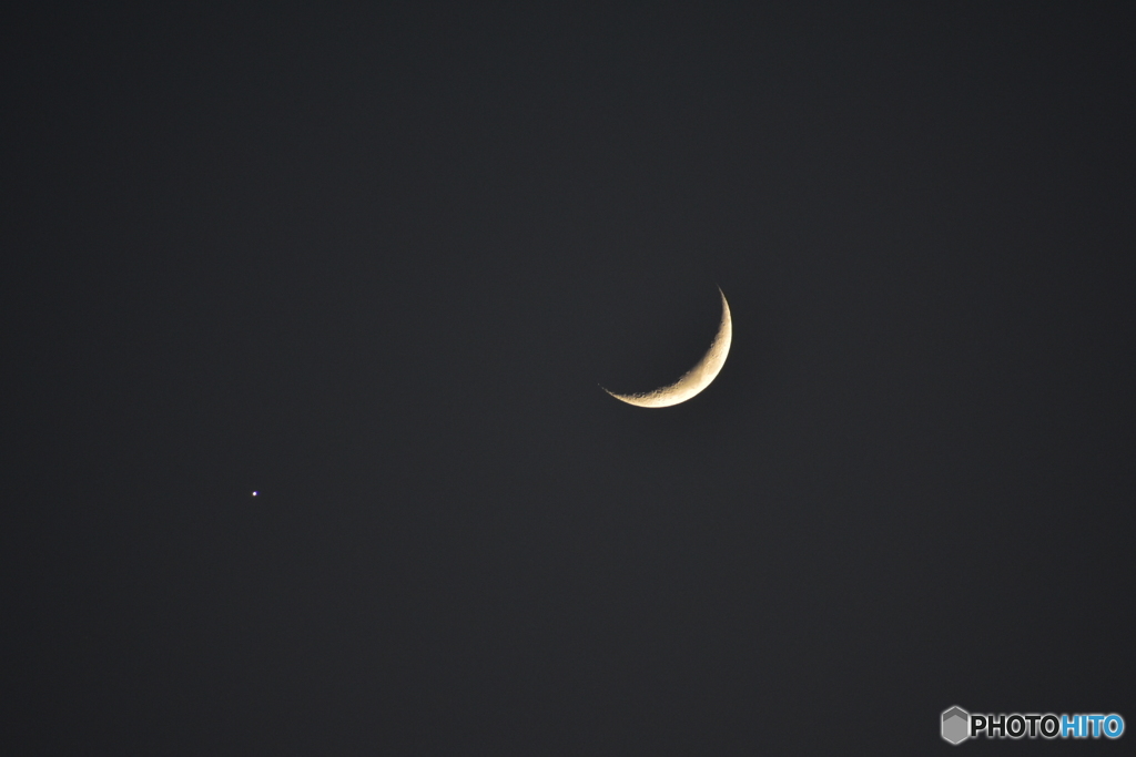 月と金星