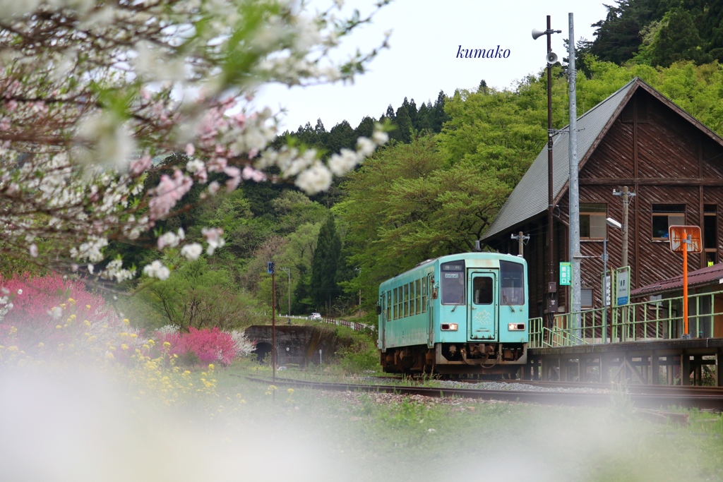 哀愁の花桃の里