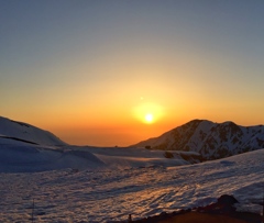 室堂の夕焼け