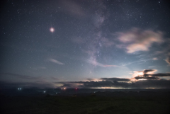 高原の星空