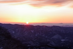 赤城山からの朝陽