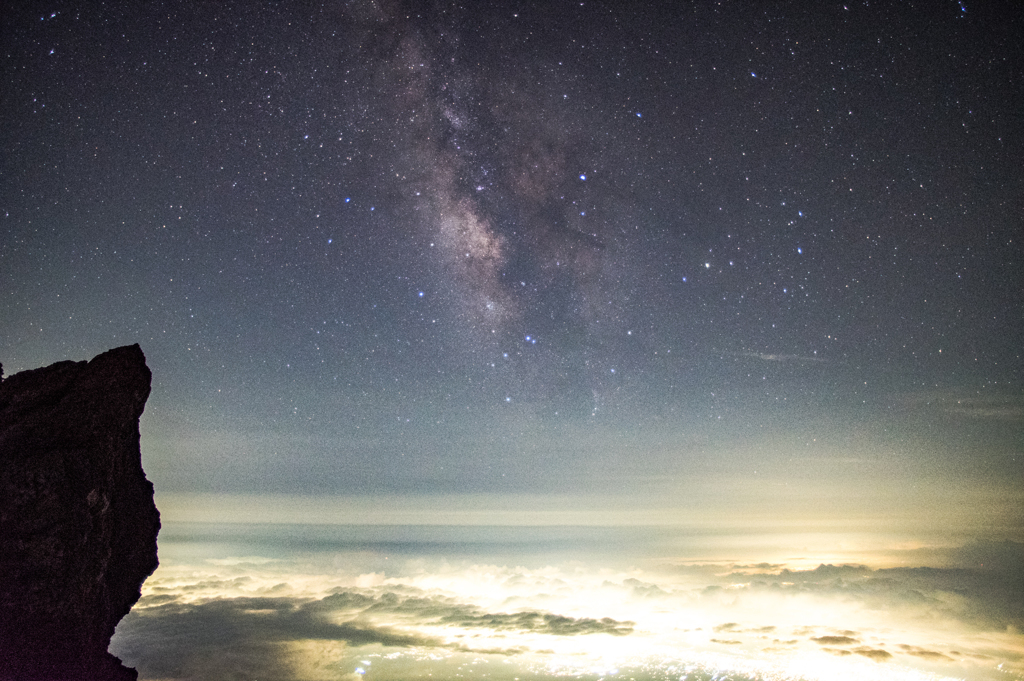 雲海と天の川
