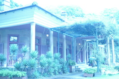 雨の日の旧オルト住宅