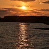 和白干潟の夕暮れ