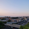 夕暮れの渋滞