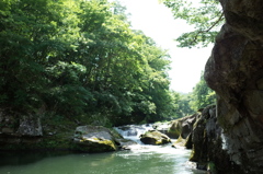 滝つぼ跡