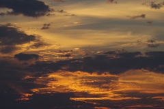 栃木の夕日