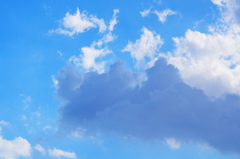 さっきまで雄大積雲…