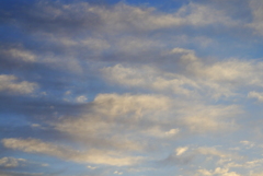 朝焼けの雲