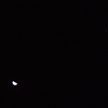 下弦(過ぎ)の月と土星(実は木星でした)