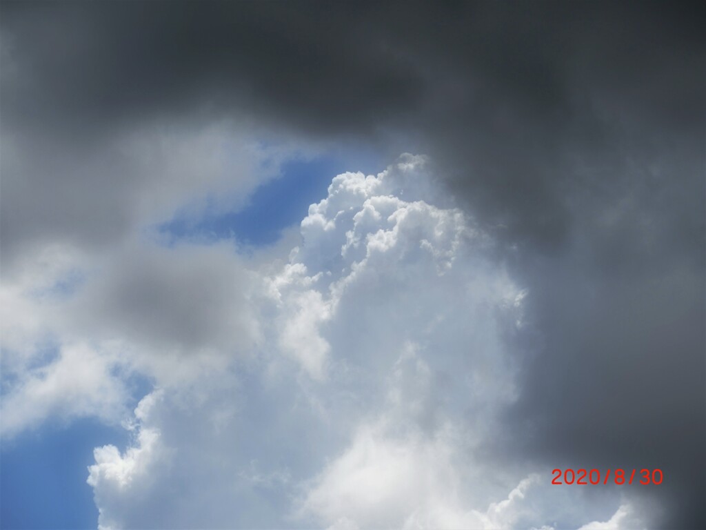 夏雲、雨雲に負ける