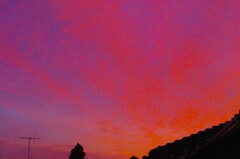 不気味な夕焼け