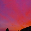 不気味な夕焼け