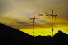夕暮れる…明日も暑くなりそう