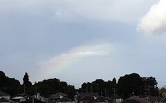 雲百態㊵…淡い「虹」