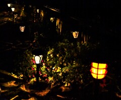 ささやかなライトアップ