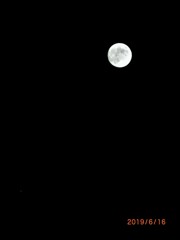 撮りたて13夜の月　明日はストロベリームーン