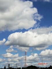空と雲のコントラスト