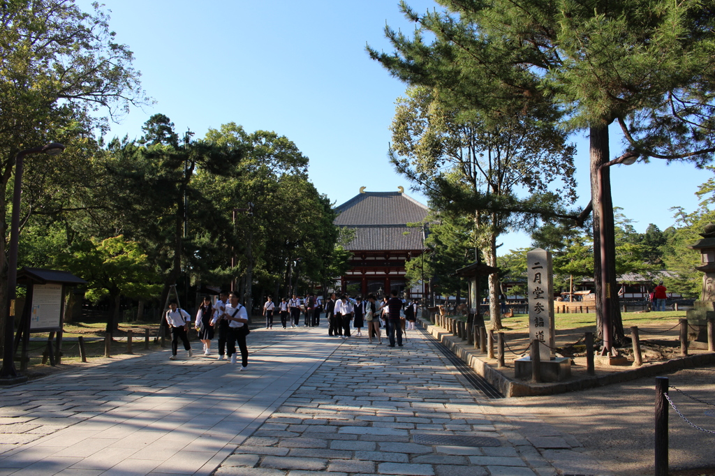 東大寺　中門への道