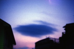夕日と雲