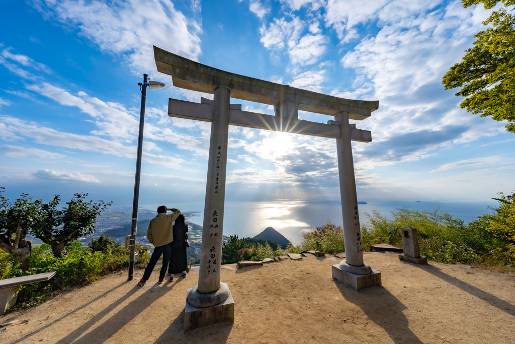 天空での出会い