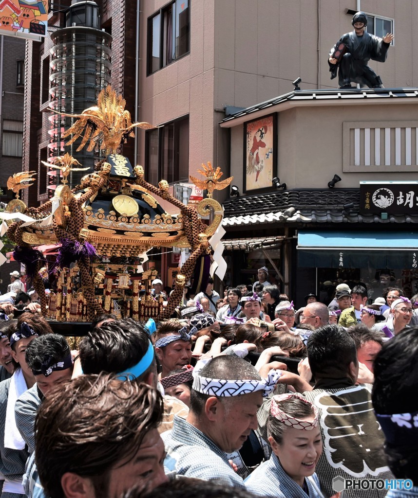 三社祭に鼠小僧参上