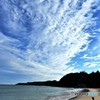 初夏の下田　雲と子供達