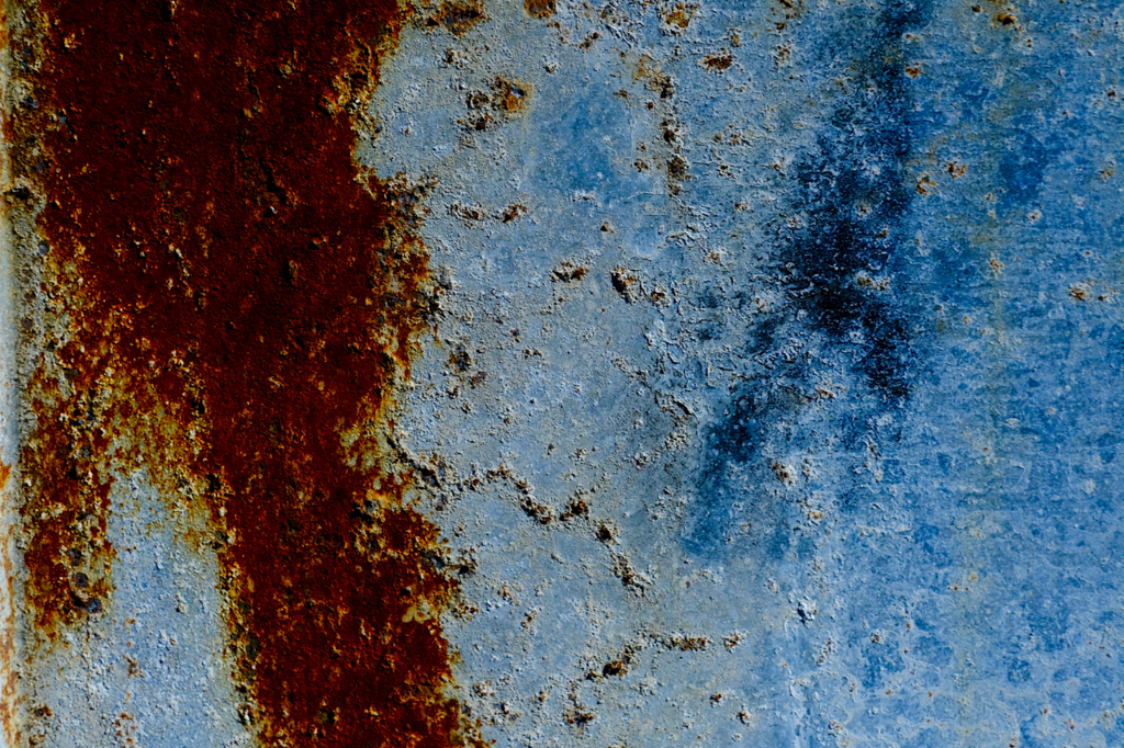 世界地図のような壁
