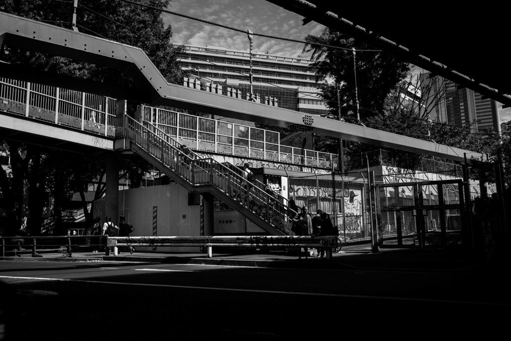 歩道橋（渋谷の風景）