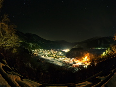 白川郷の夜景