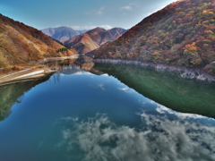 徳山湖の紅葉④