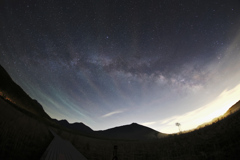 天の川と流星