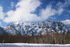 去りゆく雪の戸隠山