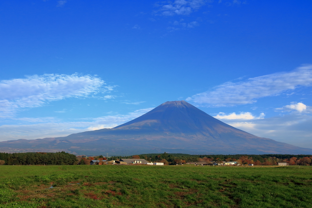 青空と富士山