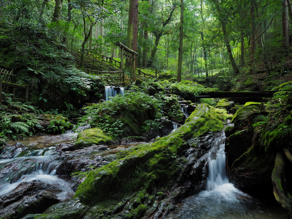 瓜割の滝