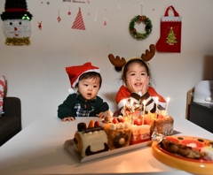 今日はクリスマス前パーティー