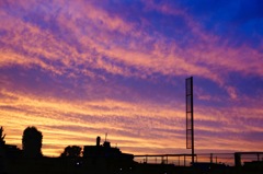 夕焼け 野球場