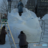 さっぽろ雪まつり2024国債雪像コンクール（今年の優勝国、モンゴル）