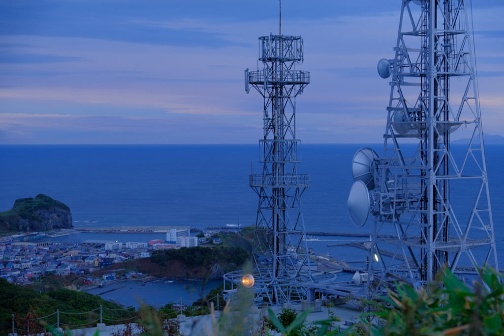 測量山から見た海
