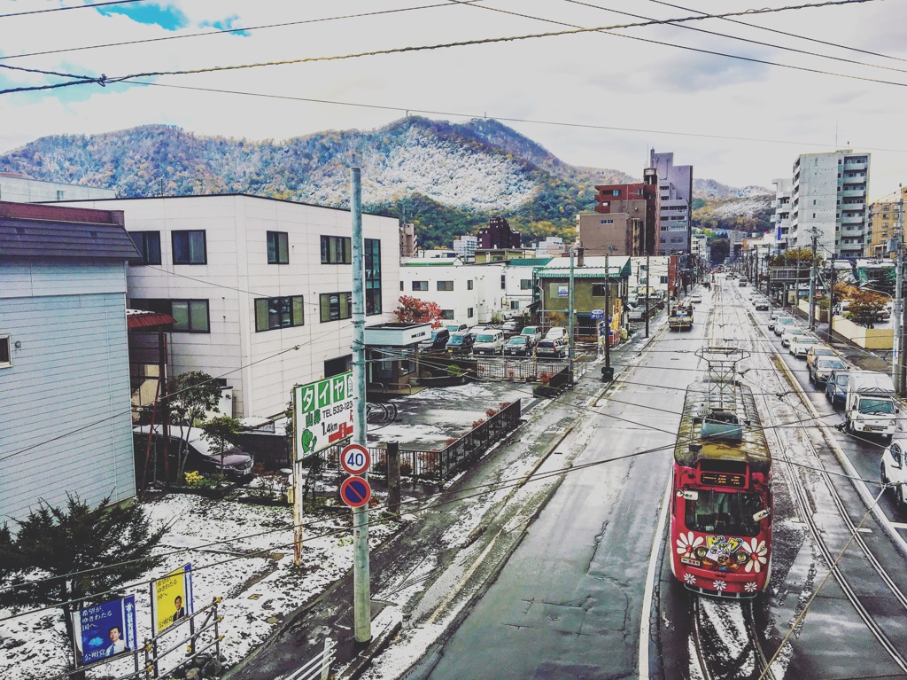 札幌初雪 iPhone