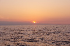 夕日　日本海