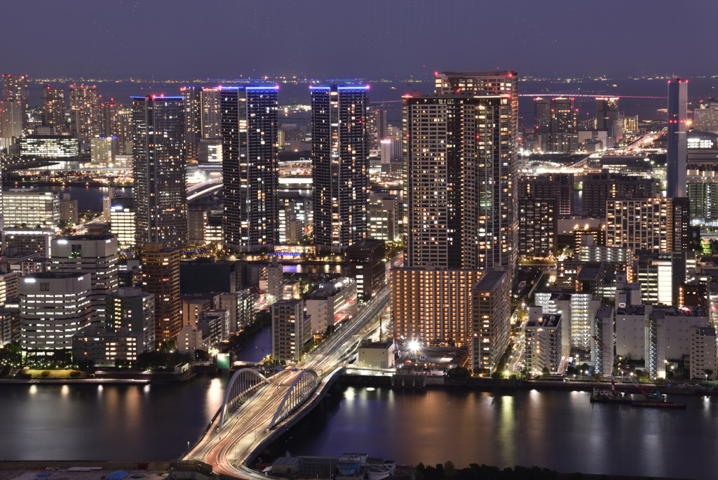 カレッタ汐留からの夜景