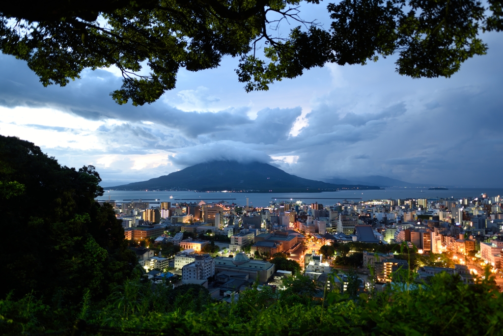 桜島夜明け